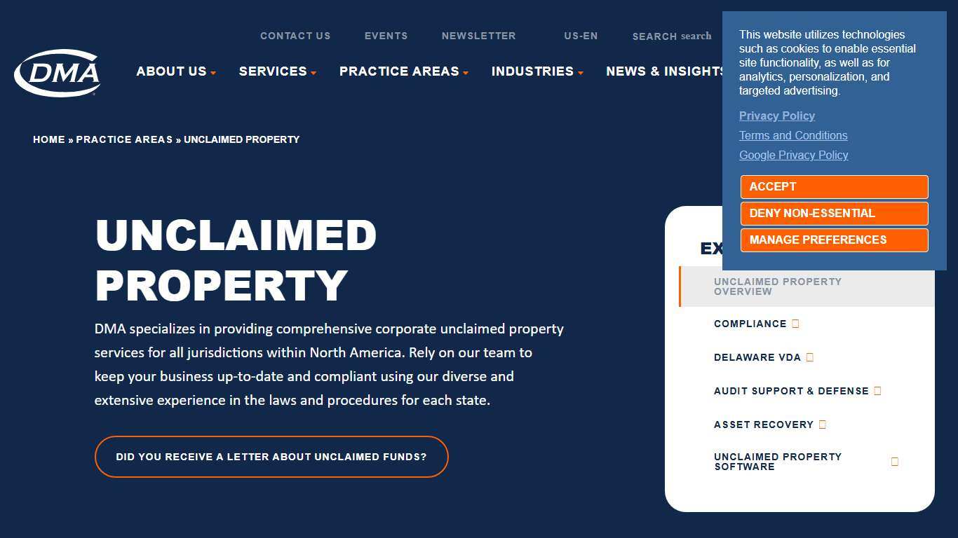 Unclaimed Property — DMA
